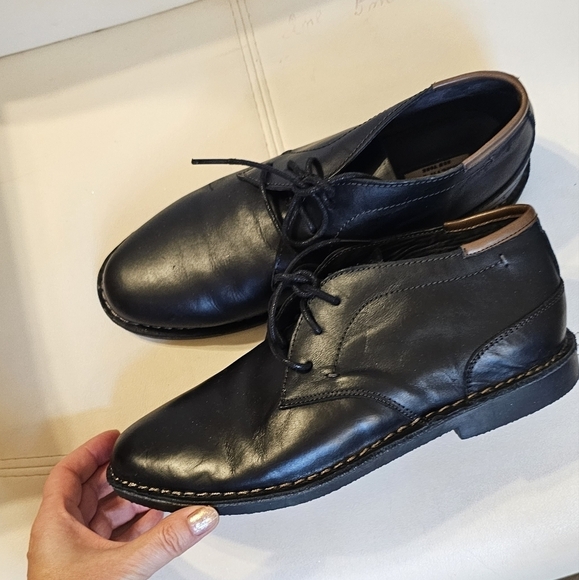 New Kenneth cole black Real Deal Boots leather booties 7 - Picture 1 of 12